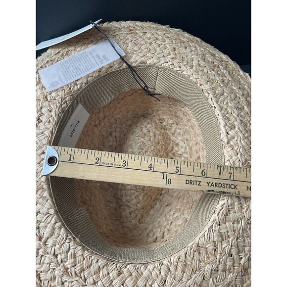 Will + Bear Sawyer Straw Rafia Hat River Sand Wide Brim Unisex Large Beach - Picture 9 of 10